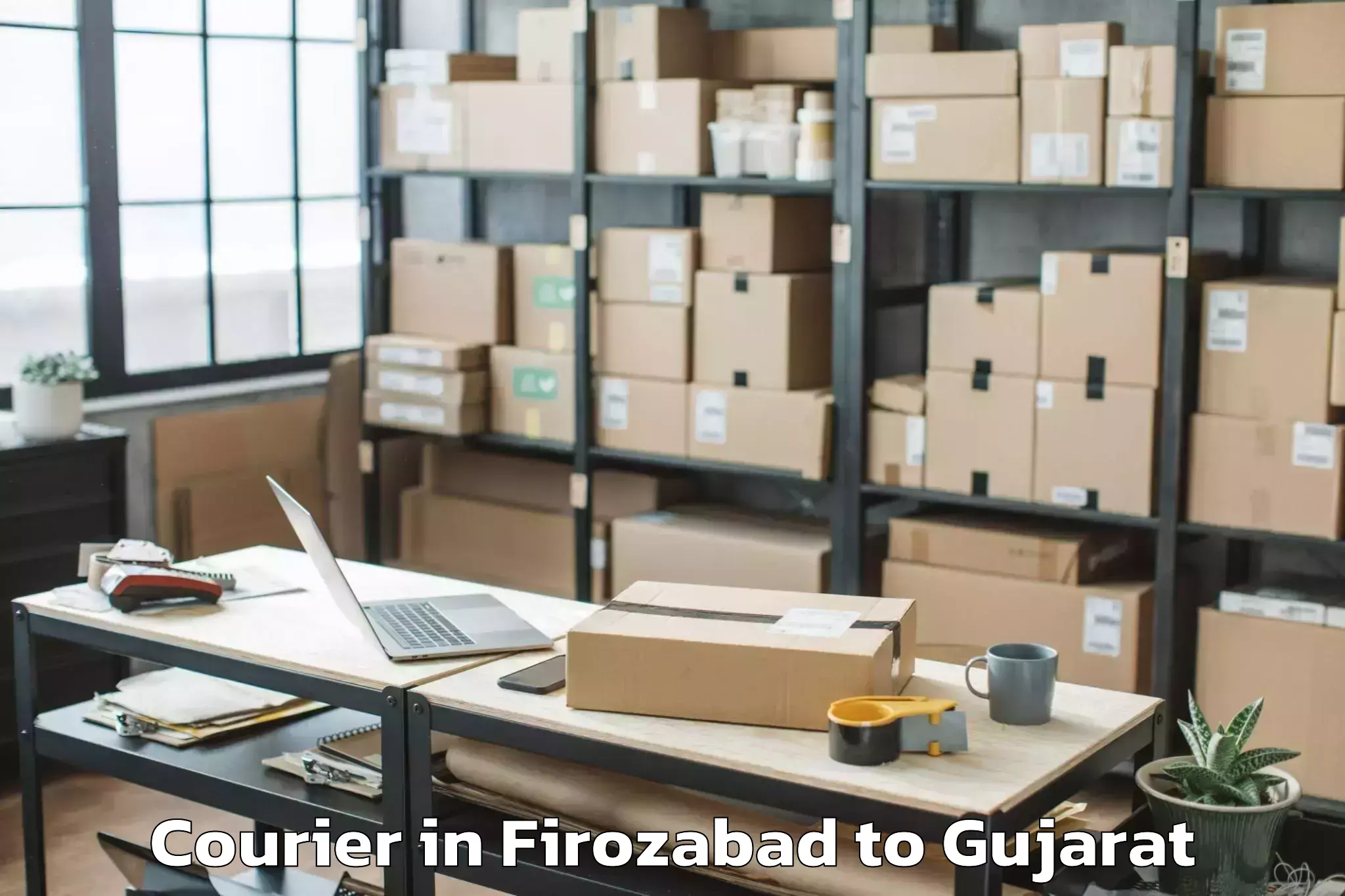 Affordable Firozabad to Junagadh Courier